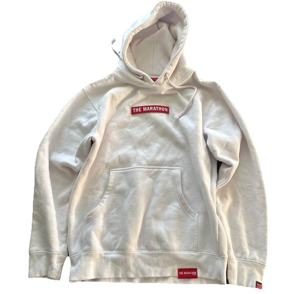 TMC Marathon Hoodie Street Wear White Size Small